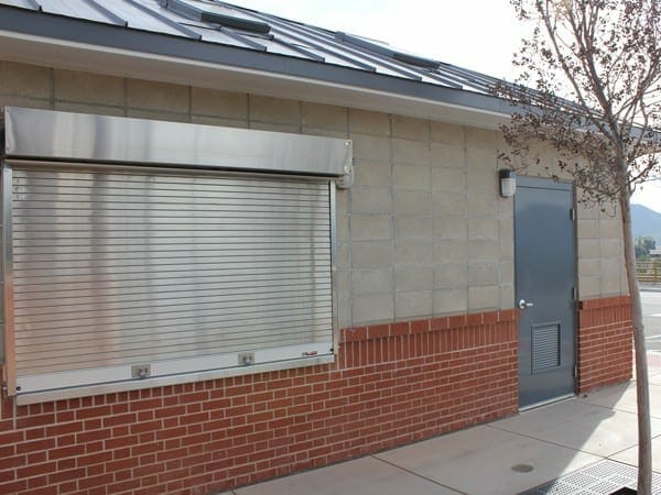 Brick Wainscoting on Sports Concession Restroom