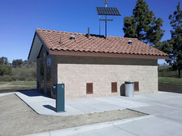 Four Room Restroom with Solar Panel
