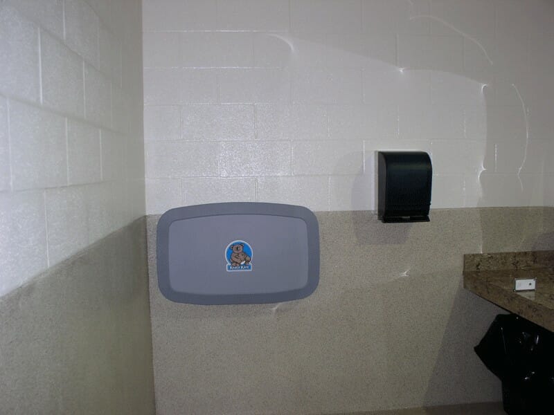 Convenient Diaper Changing Station and Towel Dispenser