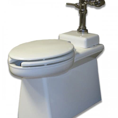 Porcelain Toilet with Lever Flush