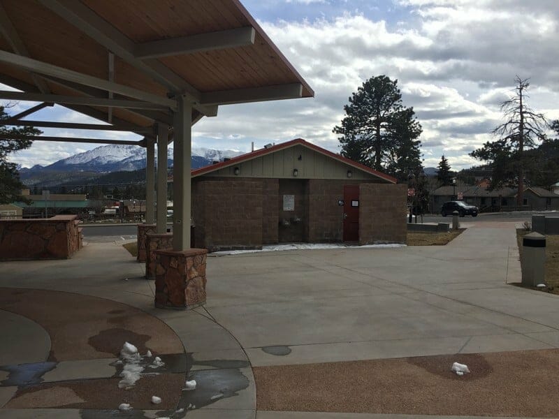 Metal Picnic Shelter and Restrooms