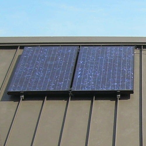 Solar Panel Mounted on Roof