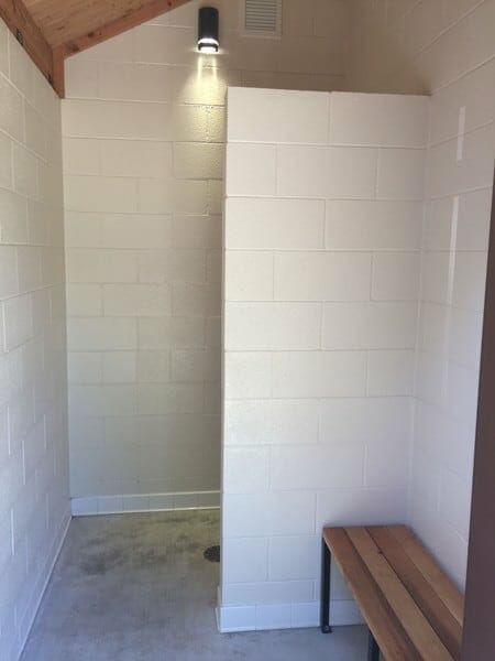 Shower Restroom Building with Painted CMU walls