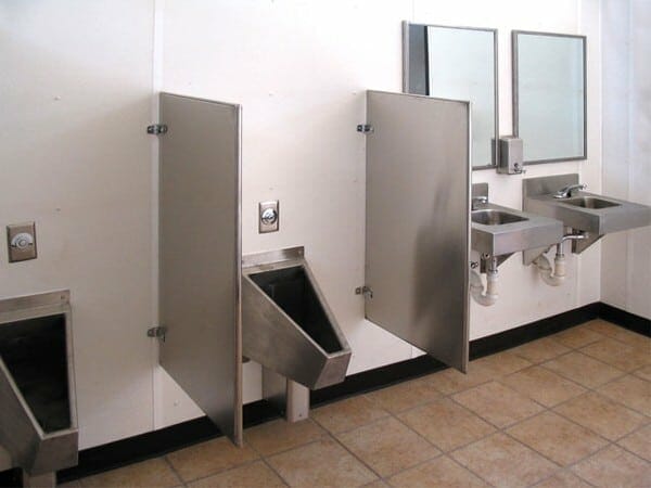 Stainless Steel Urinals Partitions and Sinks
