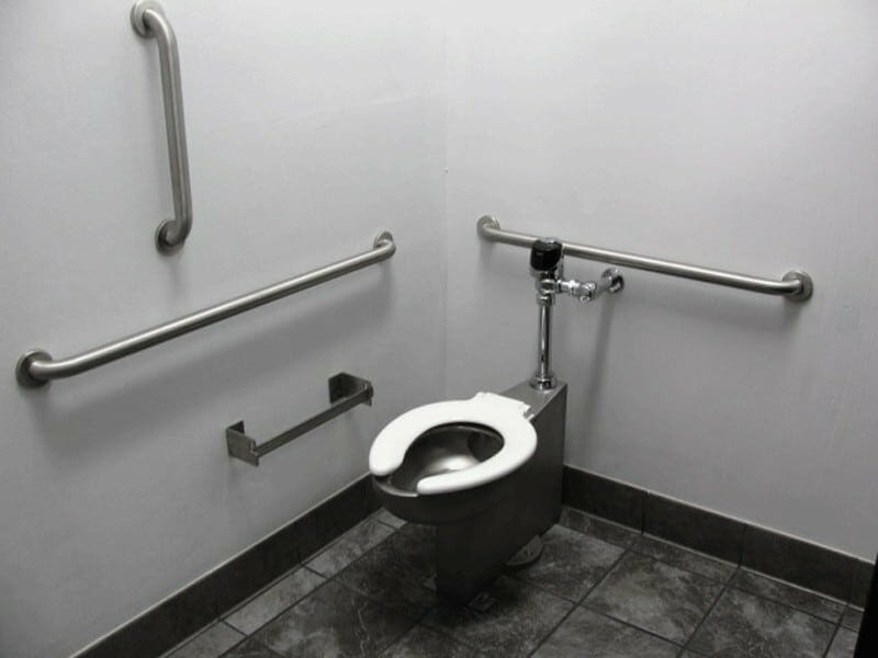 Stainless Steel Toilet with ADA Bars