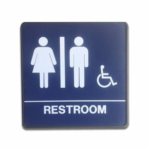 Unisex ADA Restroom Signage