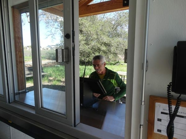 Sliding Kiosk Counter on Weather Station