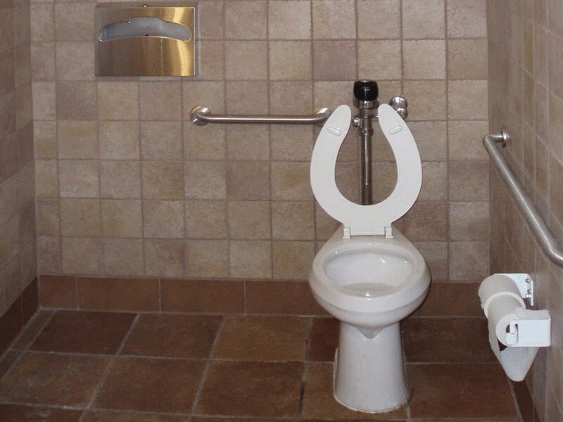 Good Looking Restroom Interior Wall with Tile