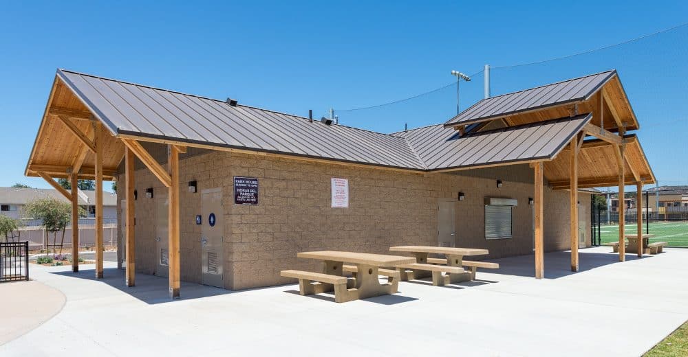 Extra Large Custom Concession Building with Restrooms and Offices at a Sports Complex