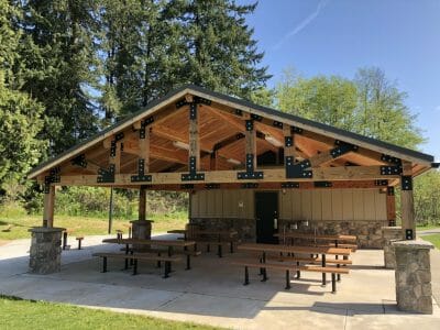 Restroom Building with Connected Pavilion