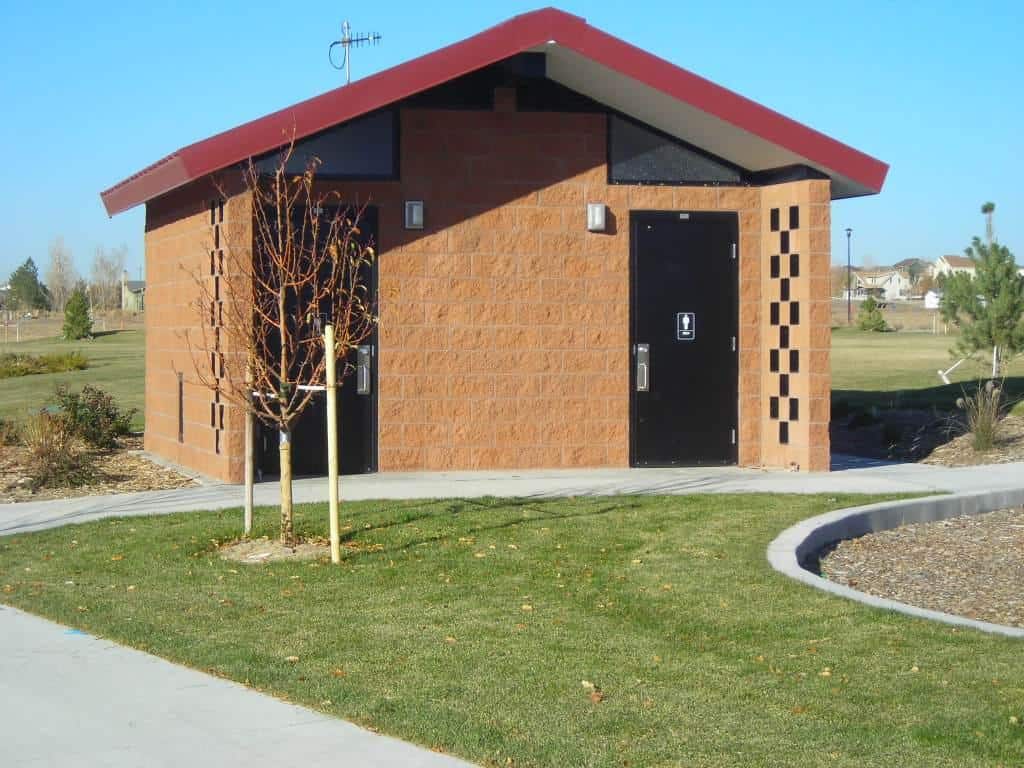 Medium Restroom with Natural Exterior