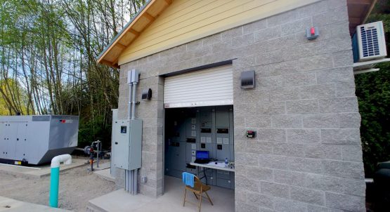Utility Building for Electrical Components