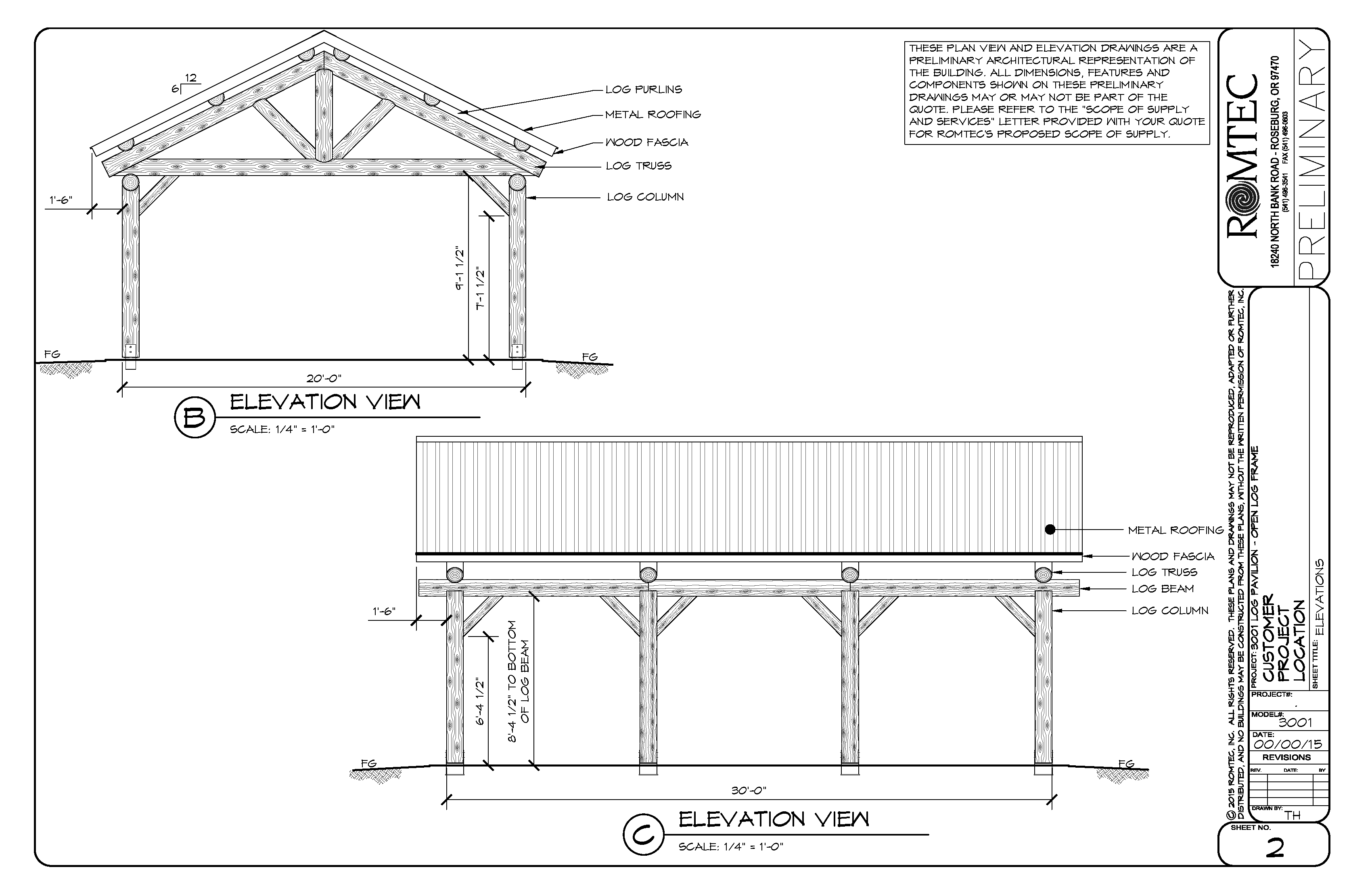 Floor Plans for Medium Sized Log Shelter for Campground or Hiking Trail
