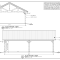 Drawings for a Large Lumber Shelter with Metal Roofing