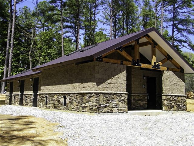 Extra Large Shower Building with Private Entrance Bathrooms