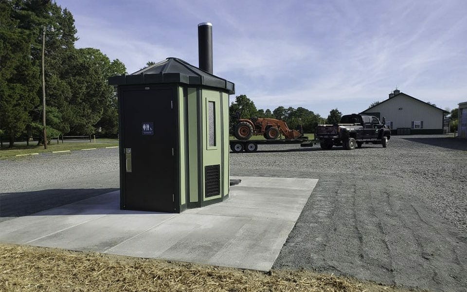 Polyethylene Waterless Restroom at Zoo