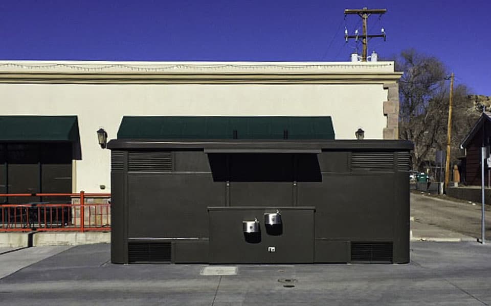 Double Sidewalk Bathroom for Public City Streets