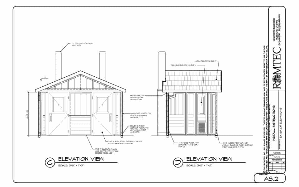 Double Dry Vault Toilet Structure for Rural Locations