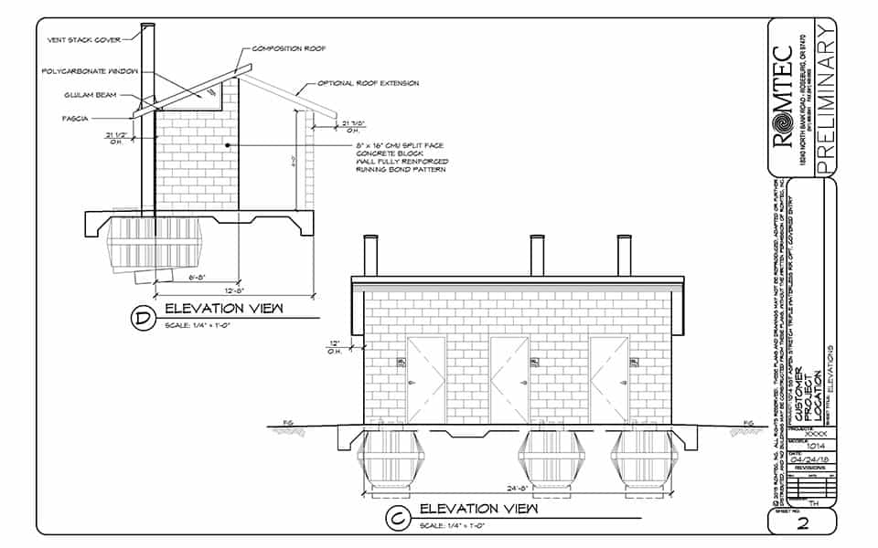 Large Waterless Toilet Structure