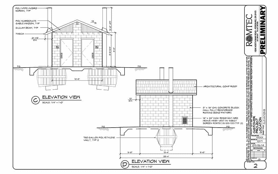 Medium Waterless Restroom Romtec Inc.