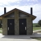 Medium Waterless Restroom with Stone Exterior Siding at Golf Course