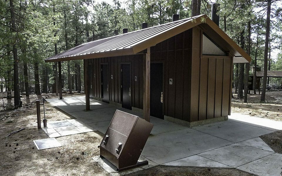 Large Waterless Restroom with Board and Batten