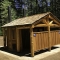 Log Exterior on Double Waterless Bathroom for Rural Parks