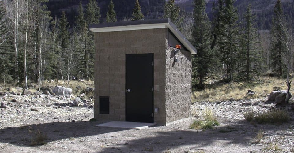Small Utility Building with Sloped Roof