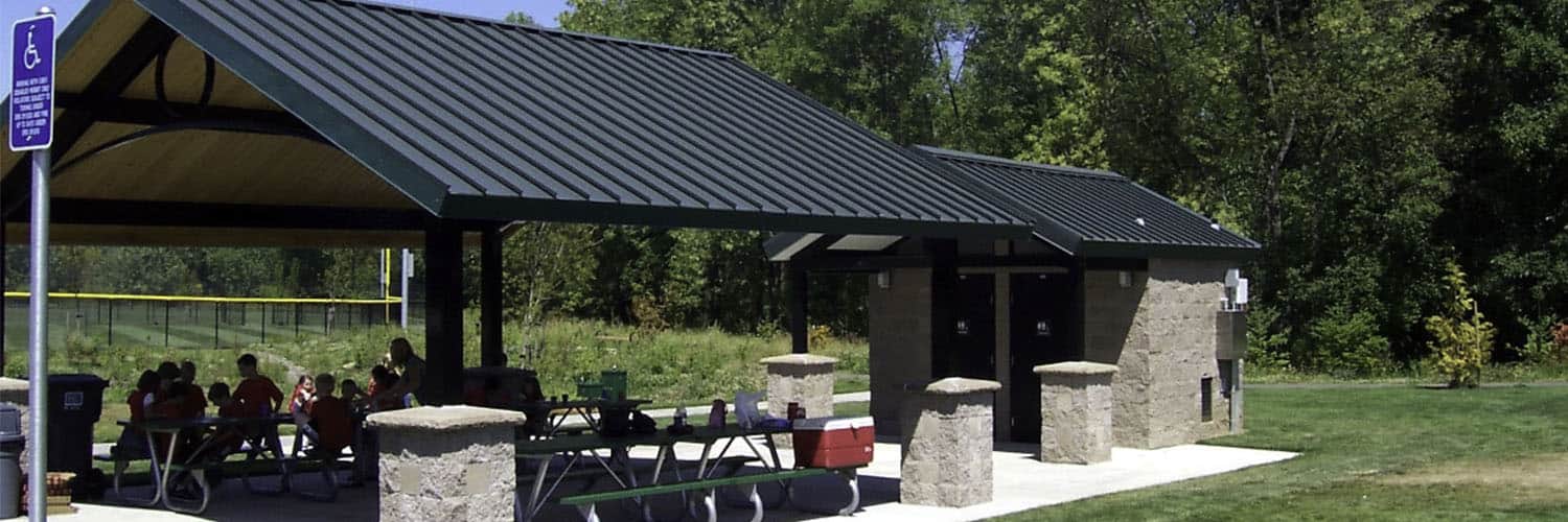 Steel Pavilions Design Supply And Install Romtec Inc