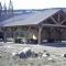 Extra Large Log Pavilion with Matching Picnic Tables