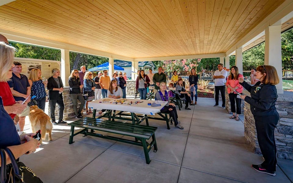 Large Custom Pavilion with Kiosk