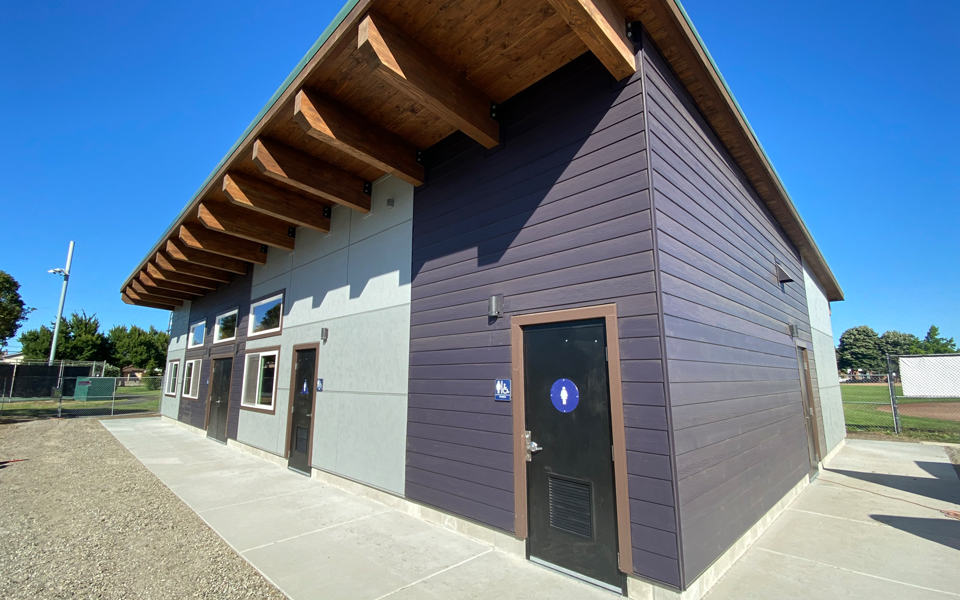 Medium Sized Community Building with Modern Exterior at Sports Park