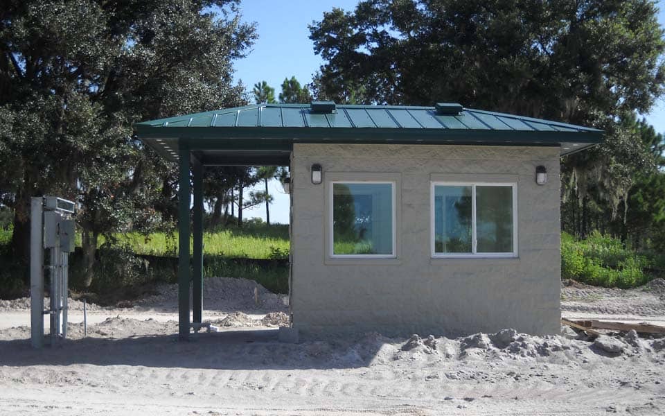 Small Gatehouse for Campground Entrance Information Booth