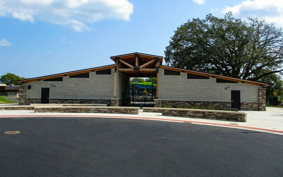 Community Building at Splash Pad
