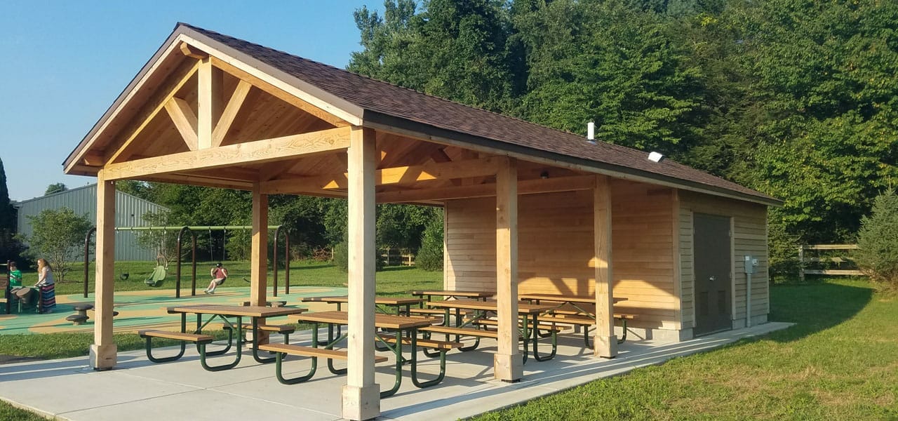 Storage Utility Building with Pavilion