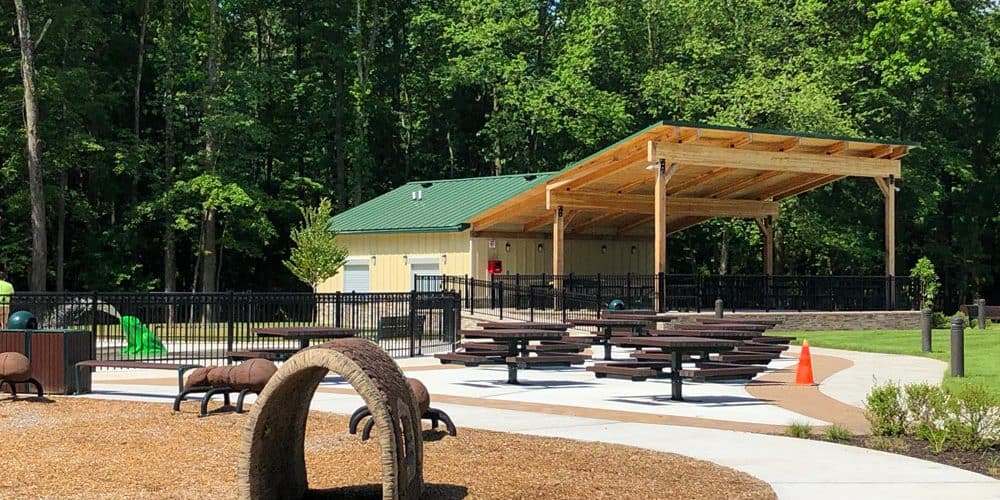 Amphitheater Pavilion with Restroom and Storage