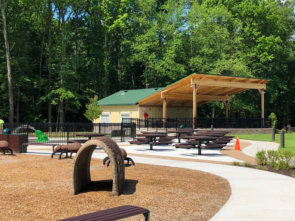 Amphitheater Pavilion with Restroom and Storage