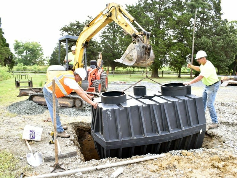 Waterless Vault Installation