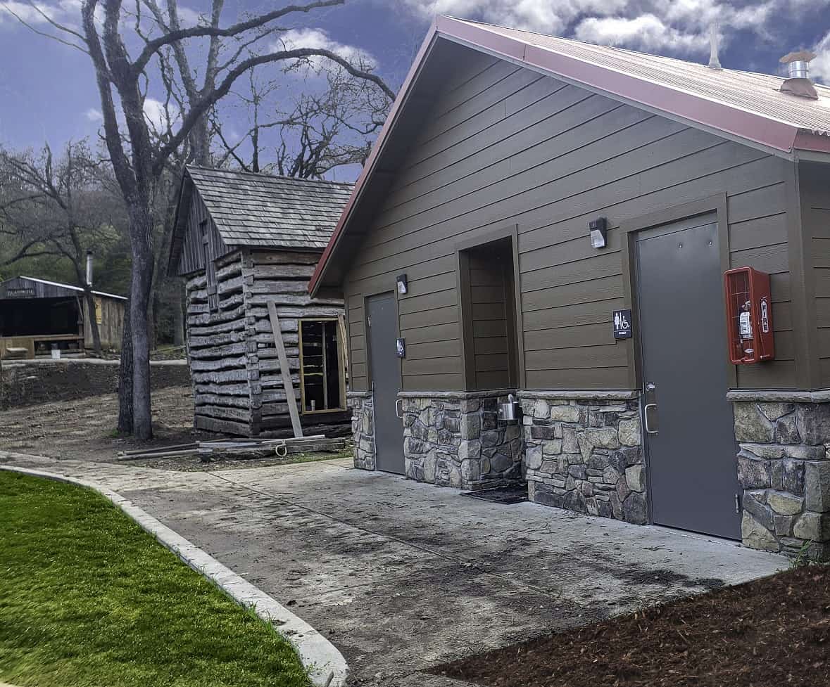 Custom Matching Restroom in Historical Park