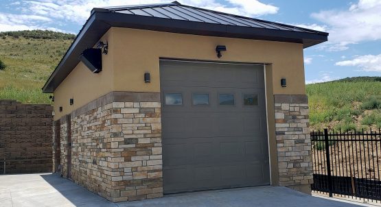 Control Building with California Style Stucco