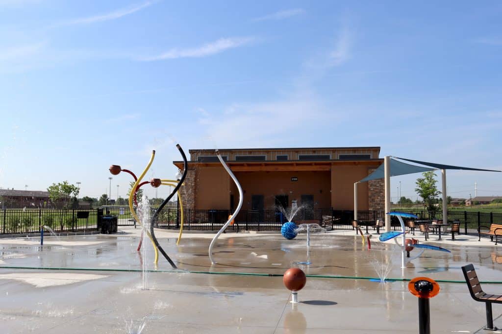 Large Splash Pad Restroom and Showers