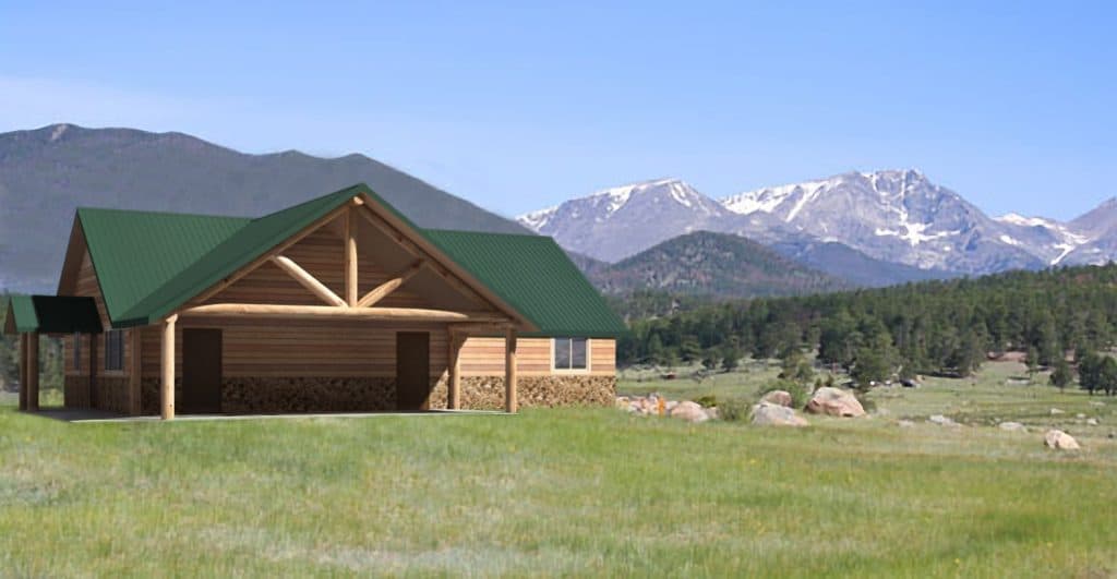 Cabin in National Forest Trailhead
