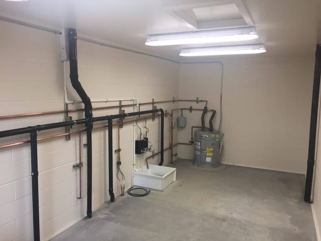 Mechanical Room for Restroom Concession
