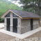 Medium Shower Building with Stone Wainscot at Rural Park Campground