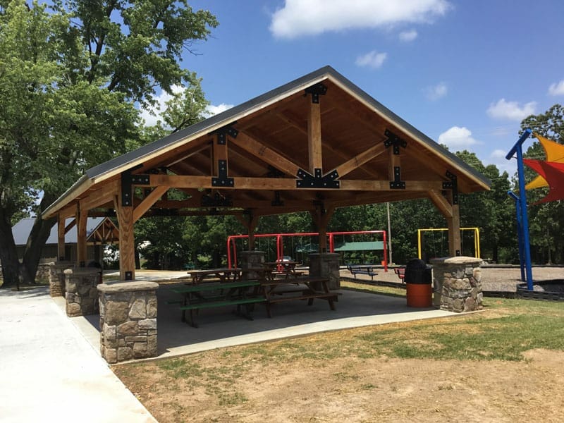 Attractive Picnic Shelter in Old City Park