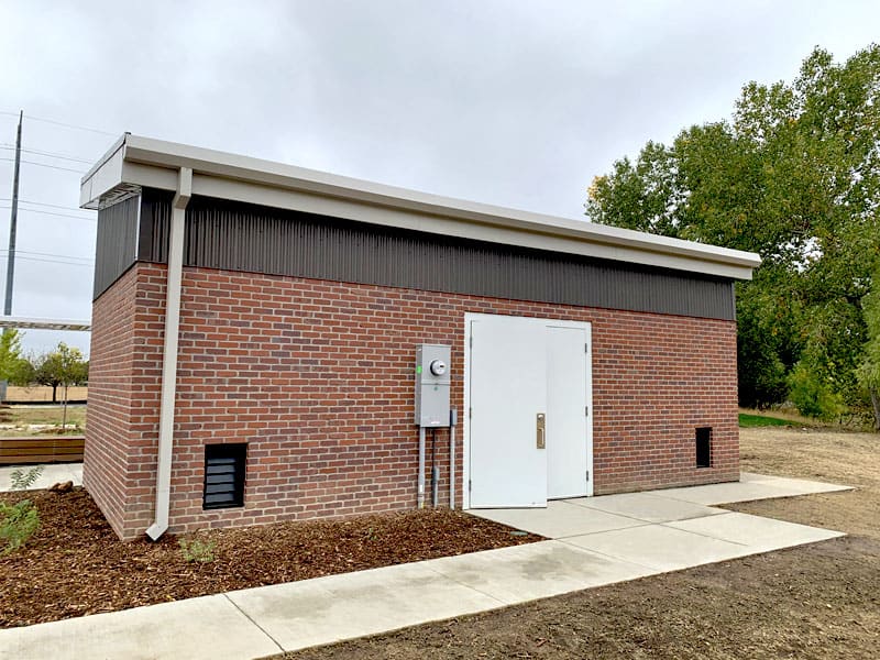 Mechanical Room Entrance with Double Doors