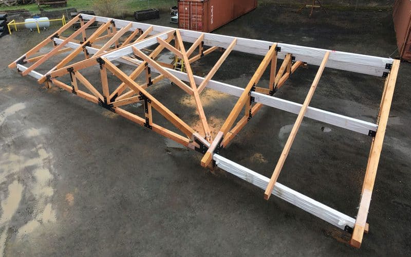 Romtec Manufactured Many Comppnents for this Roof Structure