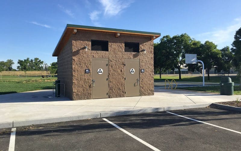 Public Restroom at Basketball Court