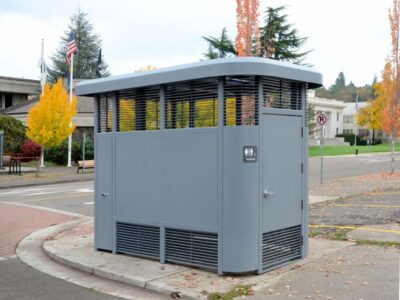 Downtown Restroom on City Street Corner
