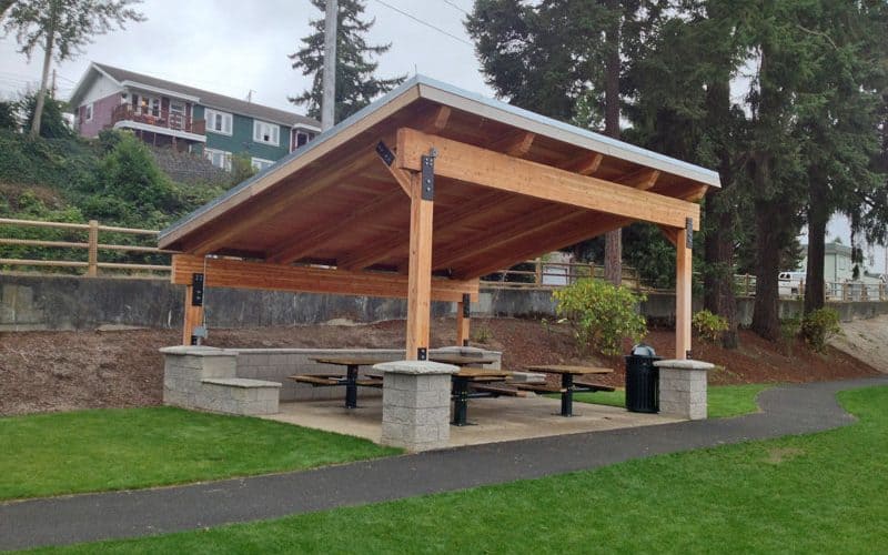 Wood Pavilion for Public Park